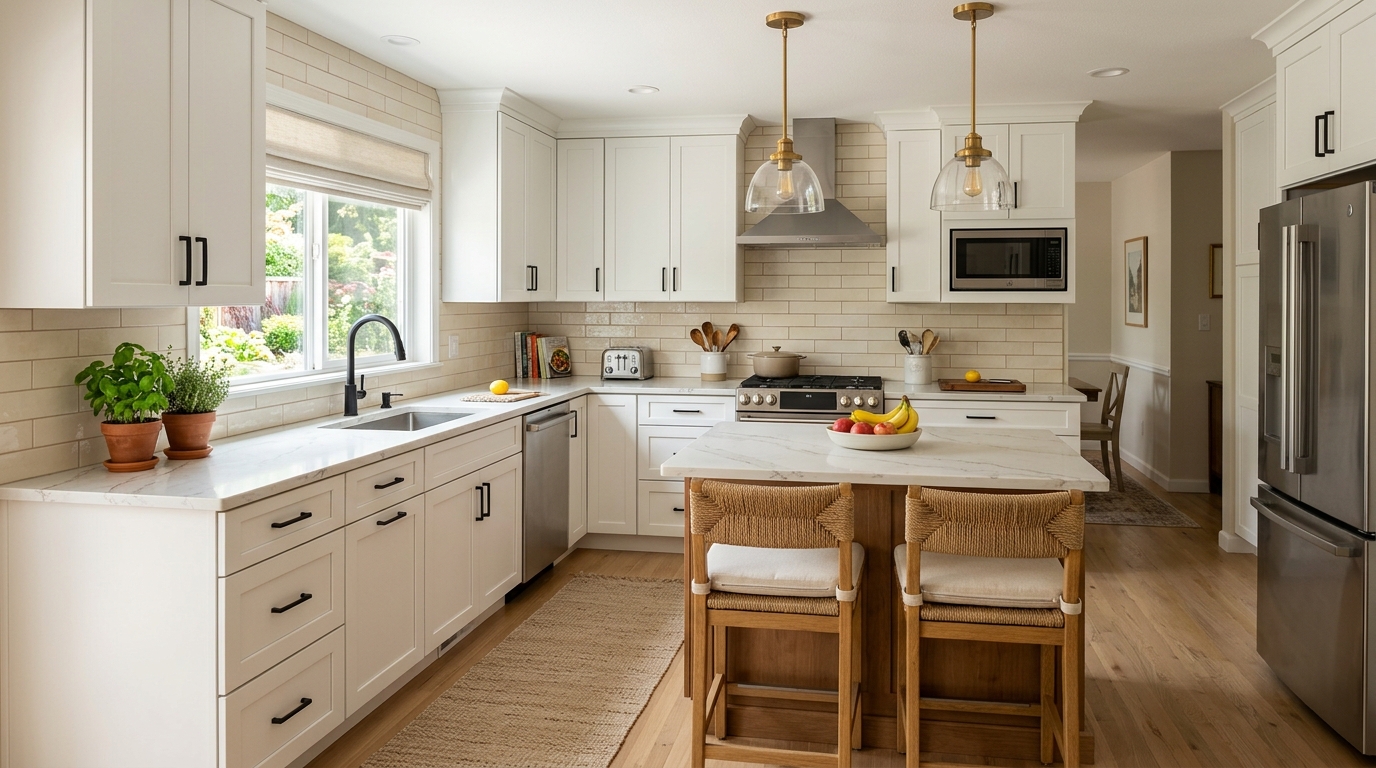 kitchen remodel cost breakdown 2026 mid range renovation by room size honest numbers